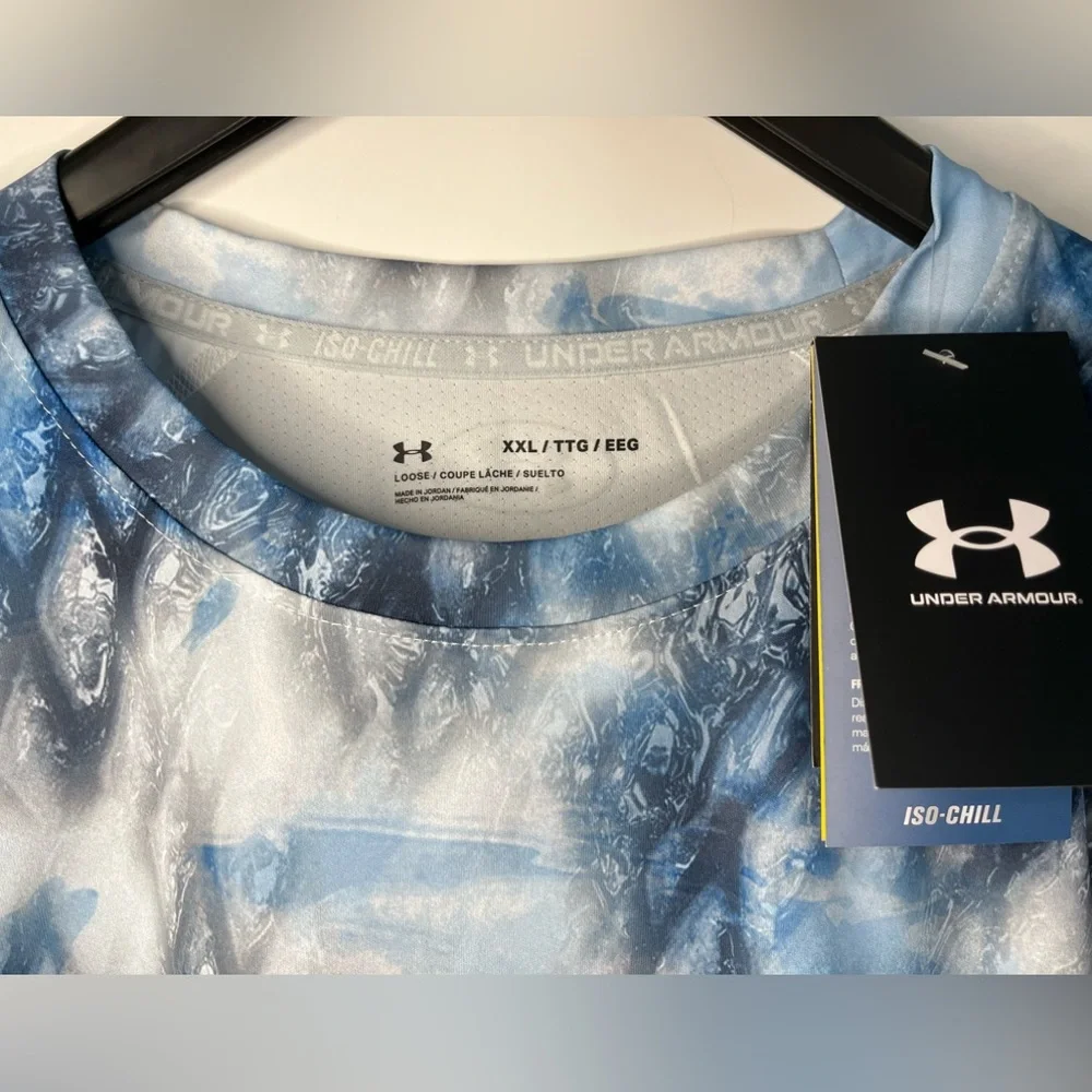 Under Armour Stretch wBreathable Mesh Back Long Sleeved Crew Neck Active Top - Picture 7 of 16